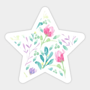 Dainty Florals | Watercolor | Pattern Sticker